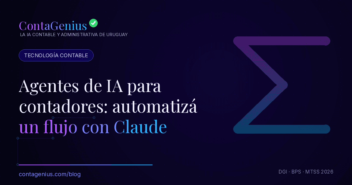 Agentes de IA para contadores: cómo automatizar un flujo de trabajo completo con Claude